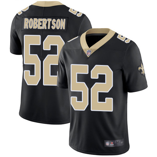 Men New Orleans Saints Limited Black Craig Robertson Home Jersey NFL Football #52 Vapor Untouchable Jersey